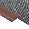 Uxcell Floor Transition Strip 16 4ft Self Adhesive Carpet Edging Trim 5 Meter Pvc For Height Less Than 5mm Dark Brown