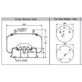 Air Spring For Trucks W01-358-8050 Shock Absorbermatic Kits Universal Air Ride Suspension Replacement Firestone Goodyear Volvo