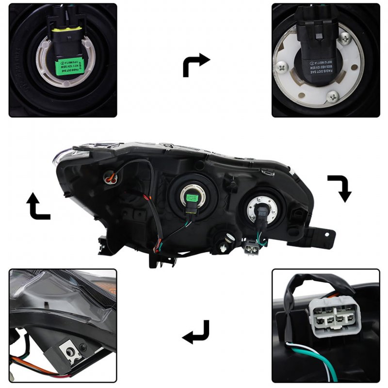 Left Headlight Assembly Replacement For 2017 2018 Impreza Crosstrek Driver Side Front Lamp 84001fl01a 84001fl01b Su2502160