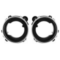 Pair Headlight Bulb Bracket Bucket For 1997-2006 Jeep Wrangler Replacement 110383 110384 Black Plastic Pp Left Right Side 