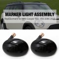 Anxingo Smoked Side Marker Light Sequential Blink Amber Turn Signal Lights Replacement For Mini Cooper R55 R56 R57 R58 R59