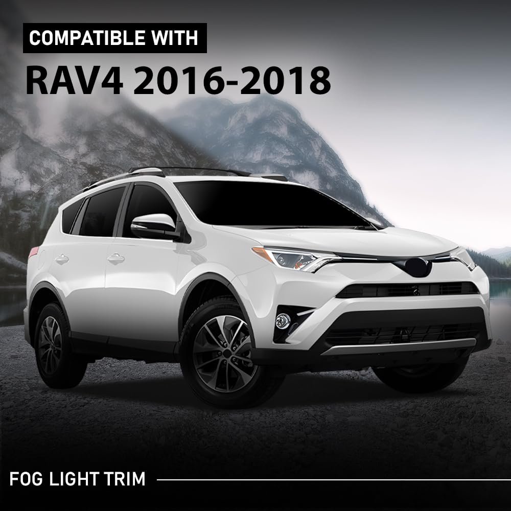 Fog Light Bezel Lamp Trim With Chrome Right Passenger Side For Toyota Rav4 2016 2018 Part Number 520300r030 To1039192