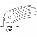 Make-2-fit P 7697 0 21 In X 250 Ft Roll Gray Spline 1