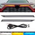 Motorfansclub 3 Color Led Drl Daytime Running Lights Fit For Rav4 2019 2020 2021 2022 2023 Front Grille Lamp With Dynamic 
