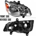 Ecotric Passenger Side Headlights Compatible With 2011-2019 Dodge Grand Caravan 08-16 Chrysler Town Country Chrome Housing