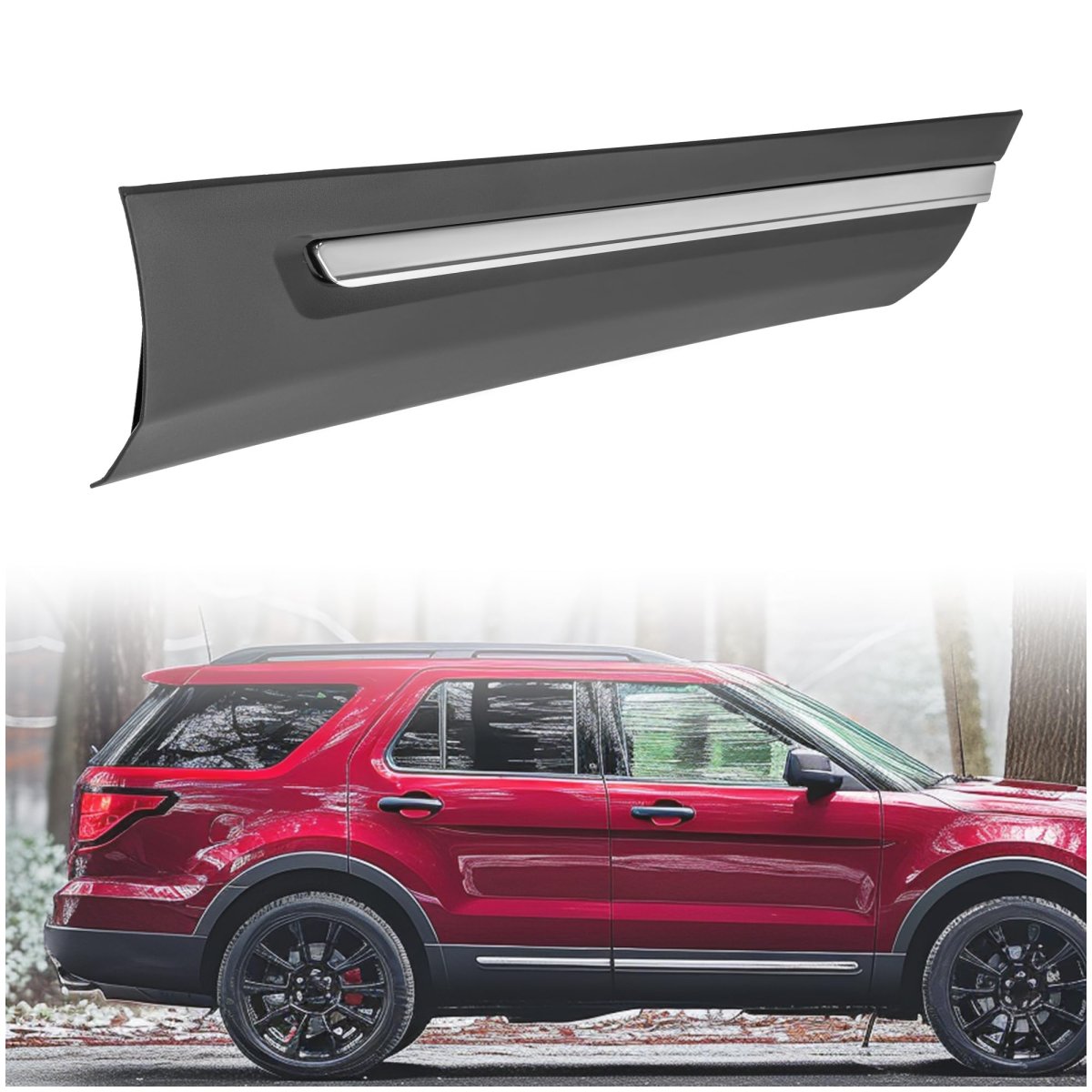 Rear Right Side Door Lower Molding Trim For 2016 2019d Explorer And Police Interceptor Utility Replacement For Fb5z7825556ba