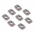 Healvian 100 Pcs Tee Sliding Nuts For Wood Screws Fastener Slot Slide In T Nut European Extrusions