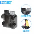 1 Set Metal Utv Voltage Regulator Rectifier With Wire Harness For Polaris General 4 1000 2017-2021 Rzr 900 2014-2020 No 5wires