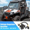1 Set Metal Utv Voltage Regulator Rectifier With Wire Harness For Polaris General 4 1000 2017-2021 Rzr 900 2014-2020 No 5wires