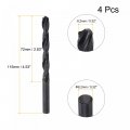 Uxcell 6542 High Speed Steel Straight Shank Twist Jobber Drill Bit Fully Ground Black Oxide Bits 8 2mm Diameter 115mm Total