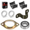 Steering Post Bushings Bracket Kit For Polaris Sportsman Scrambler 400 450 500 600 700 800 Magnum Trail Boss Atp 325 330 Blazer