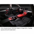 Rifoda For Accord Glovebox Switch Panel Decoration Abs Material Fit Honda 10th Gen 2018 2019 2020 2021 Interior Red Style 2pcs