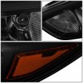 Tinted Houisng Amber Corner Headlight Head Lamps Tool Kit Compatible With Ford Focus 15-18