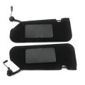 Sun Visors Shades Vanity Mirror Pair W Led Light Compatible With 2005-2013 Corvette C6 23142243 23142245