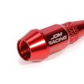 Auto Dynasty 45mm Anodized Aluminum Valve Stem Caps Spiked Head Design Car Accessories Universal Fit For Most Vehicles Red Pack