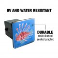 Red Lionfish Invasive Species Tow Trailer Hitch Cover Plug Insert