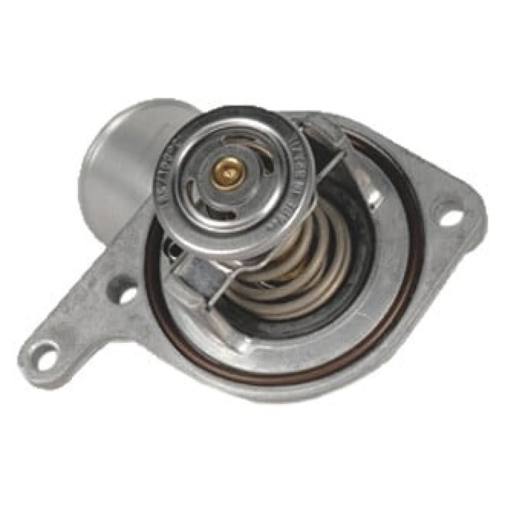 Engine Coolant Thermostat Water Inlet For Isuzu Ascender 2003 Aluminum Housing Silver 2 99 In Bolt Hole Center 30 Mm Tube