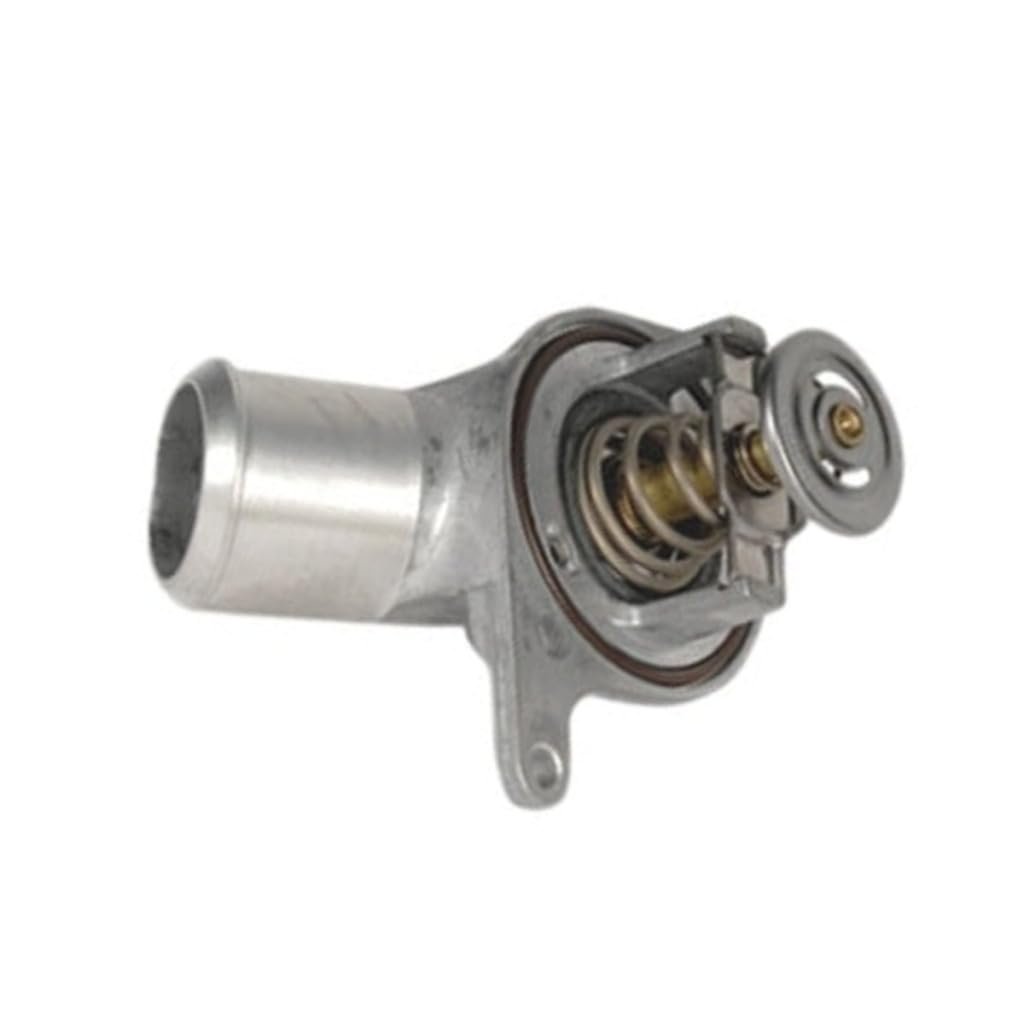 Engine Coolant Thermostat Water Inlet For Isuzu Ascender 2003 Aluminum Housing Silver 2 99 In Bolt Hole Center 30 Mm Tube