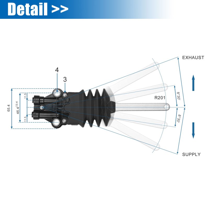 4640070040 D5000-2200 Lv700400 Air Suspension Ride Height Level Control Valve