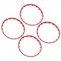 Wheel Rim Protection Ring 4pcs Car Red Edge Trim Protector Replacement For Model 3 2017 To 2023
