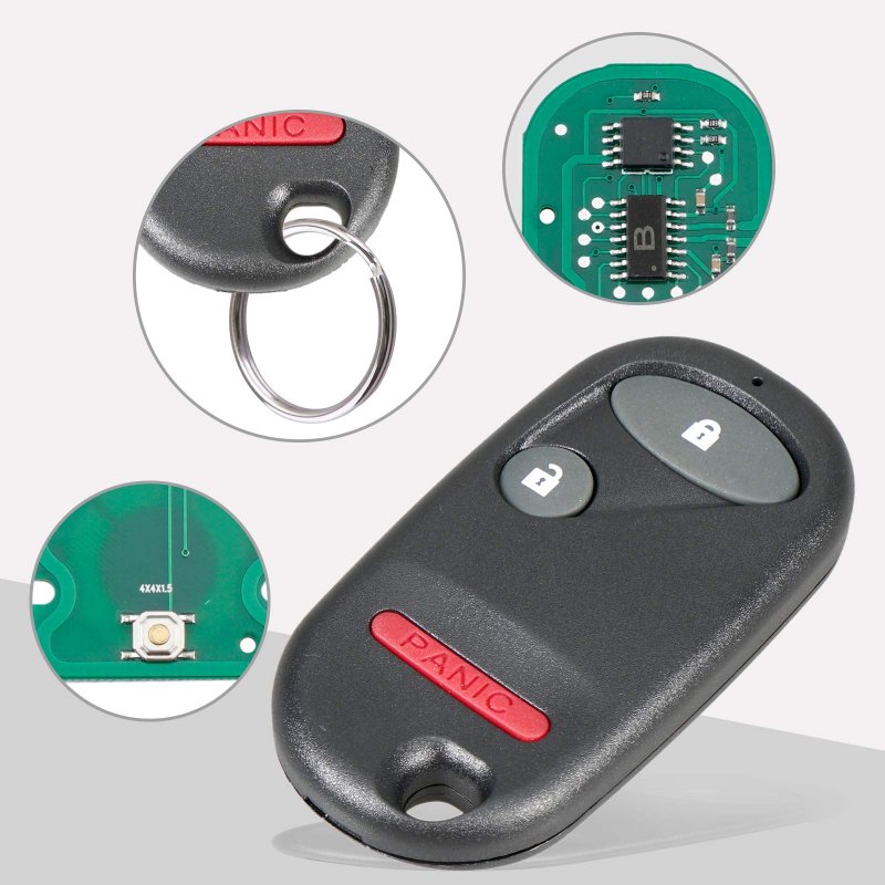 Keyless Entry Remote Control Car Key Fob Replacement For Honda Civic Ex Lx Dx 2002 To 2005 And Pilot 2003 2007 Nhvwb1u521