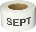 Tape Logic Dl6862 Pre-printed Months Of The Year Inventory Rectangle Label Legend Sept 6 Length X 3 Width White Roll 500 