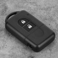 Key Fob Case 2 Button Abs Car Remote Flip Smart Cover Shell Fits For