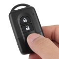Key Fob Case 2 Button Abs Car Remote Flip Smart Cover Shell Fits For