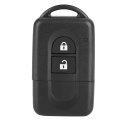 Key Fob Case 2 Button Abs Car Remote Flip Smart Cover Shell Fits For