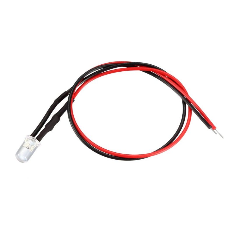 36pcs Mixed Colour 5mm Leds Prewired Light Dc3-6v 20cm Pre Wired Led
