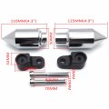 Httmt- Chrome Spike Frame Slider Crash Protector Aluminum Compatible With 2007-2008 Cbr 600rr P N Mt290-037-cd