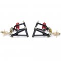 Loyalheartdy Go Kart Front Suspension Kit Swingarm Assembly Upper Lower Arm Steering Strut Knuckle Spindle Replacements For 