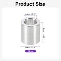 6pcs Aluminum Spacer 5 16 Od X 3 Id 11 32 Length Unthreaded Screw Standoff Bushing Plain Finish Round Metal For Screws Bolts