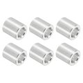 6pcs Aluminum Spacer 5 16 Od X 3 Id 11 32 Length Unthreaded Screw Standoff Bushing Plain Finish Round Metal For Screws Bolts 