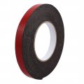 5m 15mm X 3mm Dual-side Adhesive Shockproof Sponge Foam Tape Red Black 