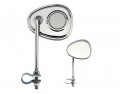 Lowrider Two V Mirror Chrome Clear Reflectors Set Of Bike Mirrors Pair Bicycle 2 