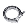 3 5 V Band Clamp With Flange 4 Pcs Stainless Steel Male Female Replacement For Turbo Exhaust Downpipes Inch V-band