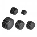 Uxcell Carbon Steel Internal Hex Pipe Plug Assortment 1 8npt 4npt 3 2npt Male Thread Socket Cap 5in1 Set