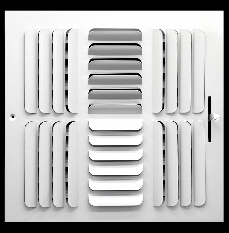 Fixed Curved Blade Diffuser 14 X 4-way