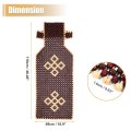 Wooden Beaded Seat Cover Massage Universal Car Cushion Brown