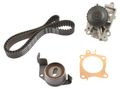 Tkm-004 Engine Timing Belt Kit With Water Pump For Mitsubishi Lancer 2002 To 2007 Includes Tensioner And Gasket 