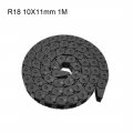 Uxcell Drag Chain Cable Carrier Open Type With End Connectors R18 10x11mm 1 Meter Plastic For Electrical Cnc Router Machines