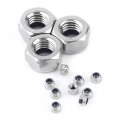 165pcs Stainless Steel Lock Nuts Locknut Assortment Ss304 Nylon Insert Kit M3 M4 M5 M6 M8 M10
