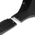 Auto Dynasty 3pcs Real Carbon Fiber Front Bumper Lip Spoiler Wing Body Kit Compatible With Ford Mustang 15-17
