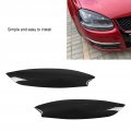 Acouto Headlight Eyelid Covers For Mk5 R 2003a 2008 Carbon Fiber Pattern Car Eyebrow Trim Headlamp Eyebrows Sticker