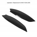 Acouto Headlight Eyelid Covers For Mk5 R 2003a 2008 Carbon Fiber Pattern Car Eyebrow Trim Headlamp Eyebrows Sticker