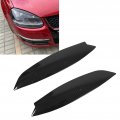 Acouto Headlight Eyelid Covers For Mk5 R 2003a 2008 Carbon Fiber Pattern Car Eyebrow Trim Headlamp Eyebrows Sticker