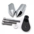 Httmt- Aluminum Chrome Spike Frame Slider Crash Falling Protector For 2001-2002 Suzuki Gsxr1000 Gsx-r P N Mt290-004-cd