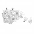 Support Peg Stud Pin Shelf Cupboard Cabinet 5mm Dia 25 Pcs Clear For Kitchen 