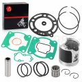 Top End Piston Ring W Gasket Kit Oversize 0 25mm 52 75mm For Kawasaki Kx100 1995-2013
